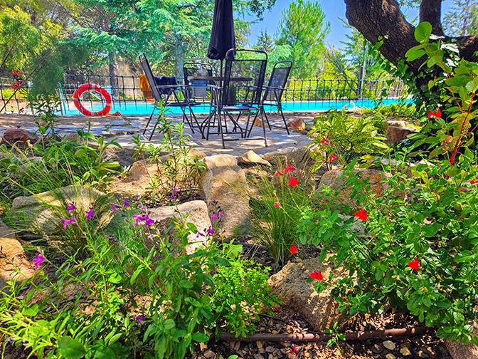 Restauración de jardín en hotel de El Escorial